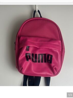 Puma Mini Backpack Fuchsia Pink Sporty Casual Everyday Small Backpack